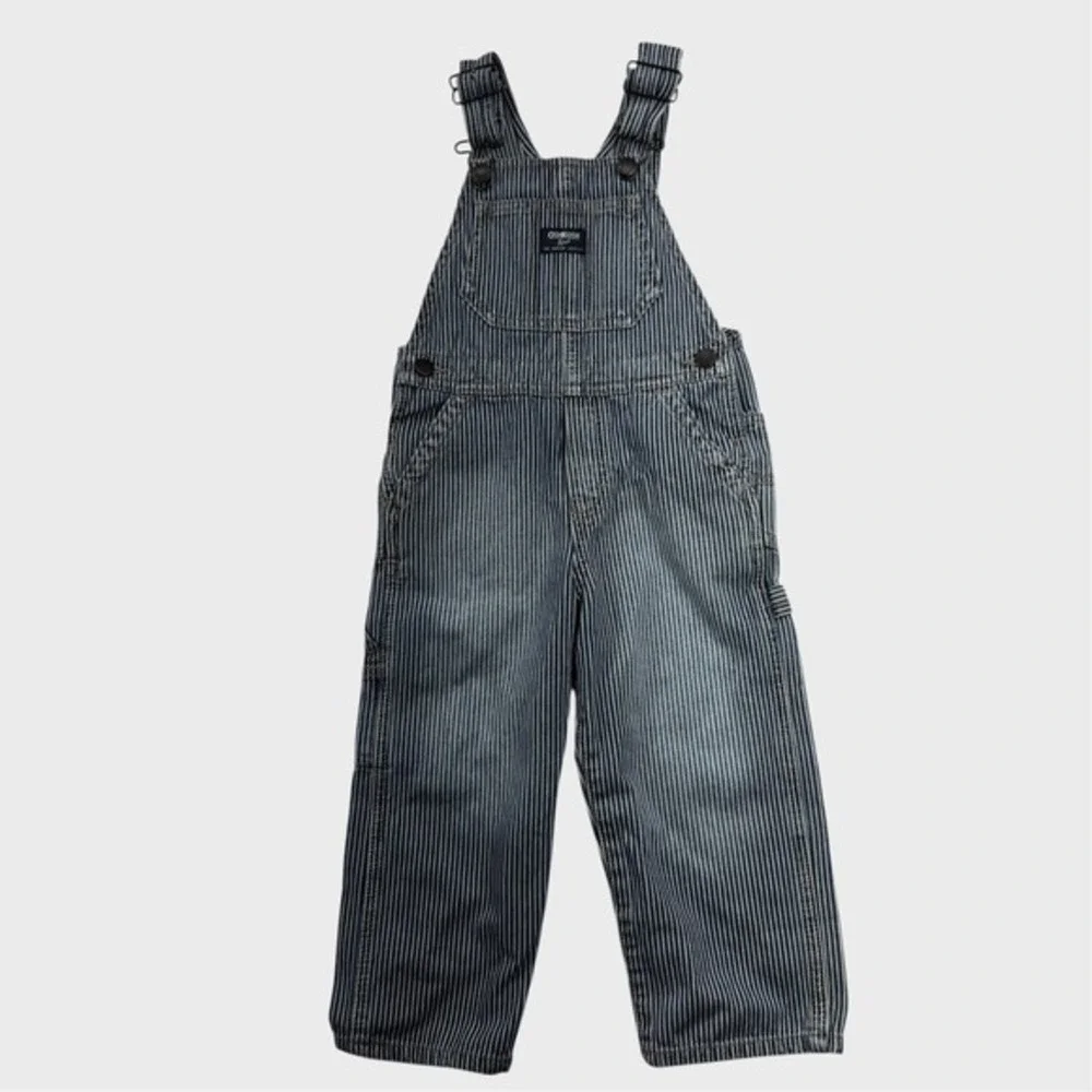 Osh Kosh BGosh Conductor Overalls 3T 100% cotton Kids Classic Distressed Fest